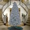 10ft. Pre-Lit Matte Silver Metallic Evergreen Artificial Christmas Tree